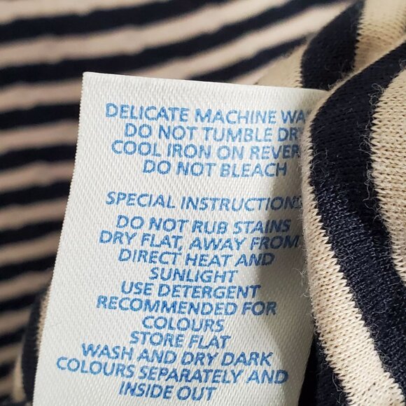 Boden Size 12 Dress Dotty Day Quilted Shift Polka Dot Zip Back Pockets Navy - Picture 13 of 13